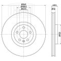 Trialli DF190429 передний Volvo XC90 (15-) / XC60 (17-) / S60 (19-) / V90 (16-) d=345 (окрашенный)